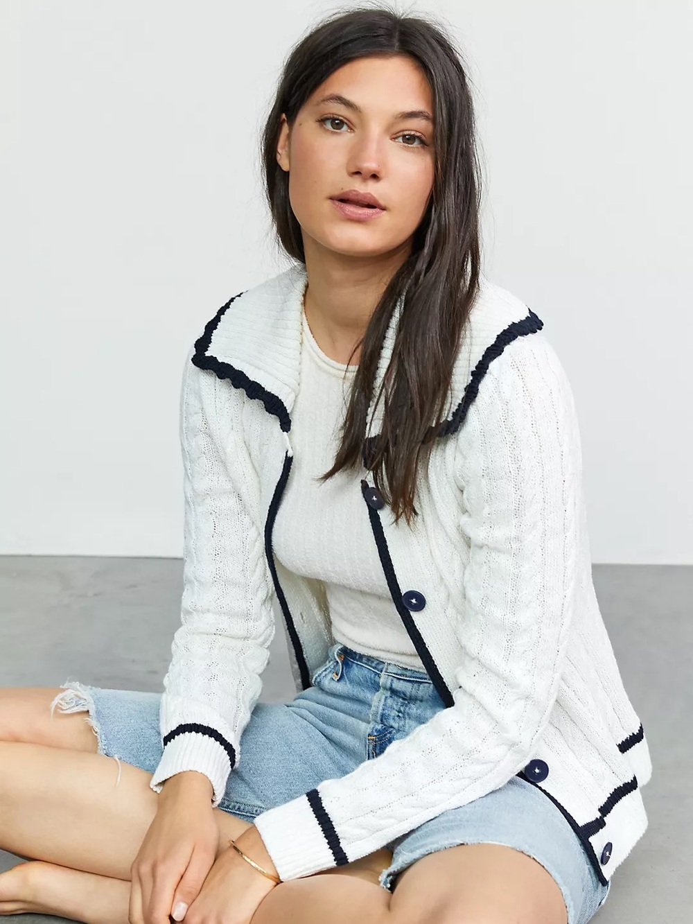 Anthropologie Maeve Lighthouse Cardigan NWT Size M